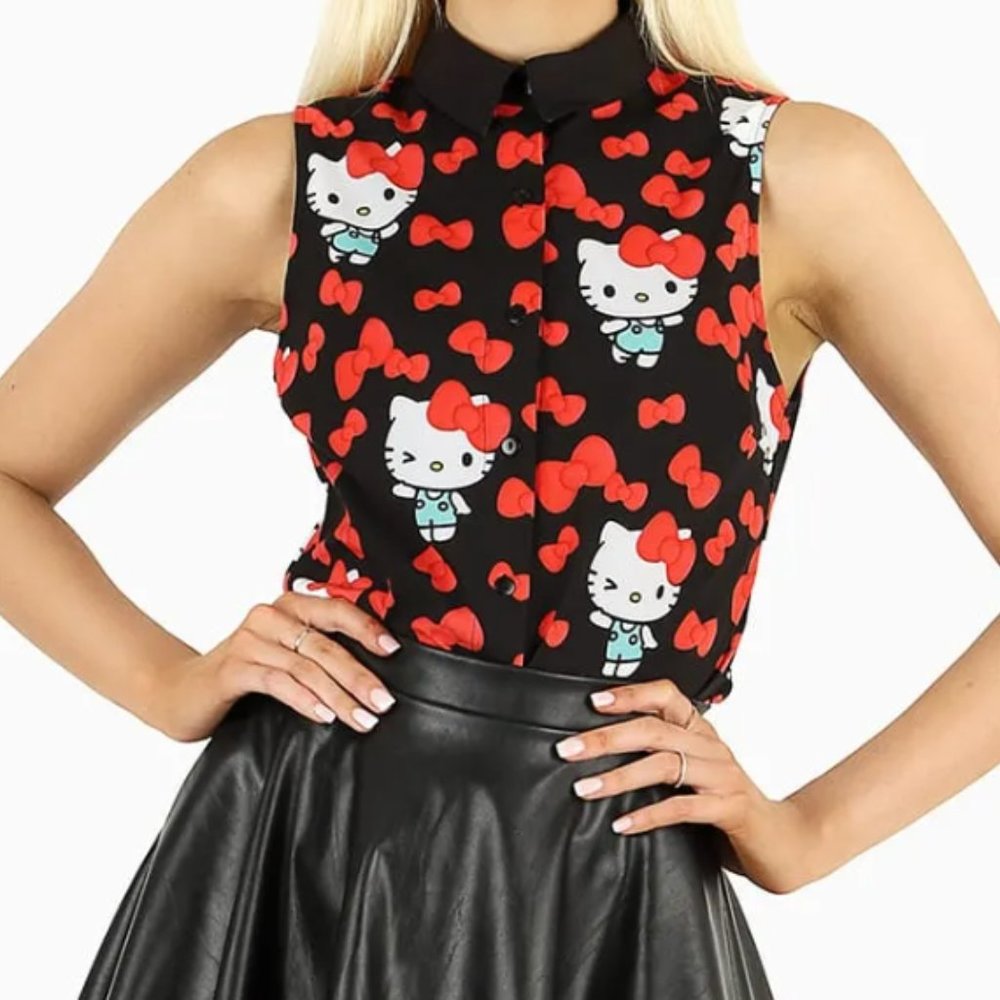 Blackmilk Hello Kitty Hi There Business Time Shirt (Size S) NWT RARE!